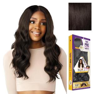 Sensationnel Butta Lace Precut Wigs – Unit 13 Glueless Extra Wide 5 Inch Deep Parting Synthetic Pre Tweezed Smaller Knot Hairline (1 JETBLACK)(2 DARKBROWN)
