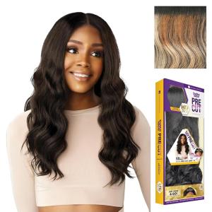 Sensationnel Butta Lace Precut Wigs – Unit 13 Glueless Extra Wide 5 Inch Deep Parting Synthetic Pre Tweezed Smaller Knot Hairline (1 JETBLACK)(BALAYAGESUNKISSED)