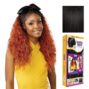 Sensationnel Butta Lace Prestyled Wigs – Unit 6 Glueless 13×4 Hand Tied Deep Lacepart Synthetic Preplucked Hairline (1 JETBLACK)(1B OFFBLACK)