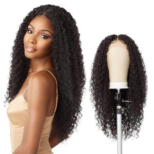 Sensationnel Butta Lace Wigs – Unit 35 Extra Wide 5 Inch Deep Parting Synthetic Preplucked Hairline Glueless Lacefront (1 JETBLACK)(CH27)