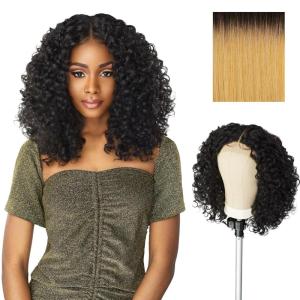 Sensationnel Butta Lace Wigs – Unit 5 Extra Wide 5 Inch Deep Parting Synthetic Preplucked Hairline Glueless Lacefront (1B OFFBLACK)(T4/GOLDENBLONDE)