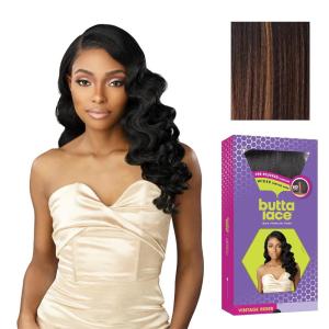Sensationnel Butta Lace Wigs – Vintage Rider Extra Wide 5 Inch Deep Parting Synthetic Preplucked Hairline Glueless Lacefront (1 JETBLACK)(BALAYAGECHOCOLATE)