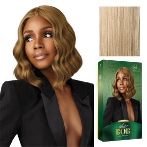 Sensationnel Chicbob Lace Frontwig – Lob Unit 2 Face Framing Glueless Wig Wide 5 Inch Deep Part Synthetic Preplucked Hairline (LIGHTASHBROWN)(BEIGEBLONDE)