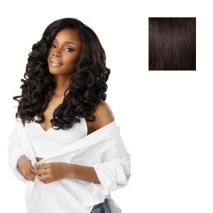 Sensationnel Curls kinksandco synthetic bundles – latisha curl quick weave hair or pony styles for natural 3c to 4c hair textures (14 16 18 inch, 1 JETBLACK)(2 DARKBROWN)