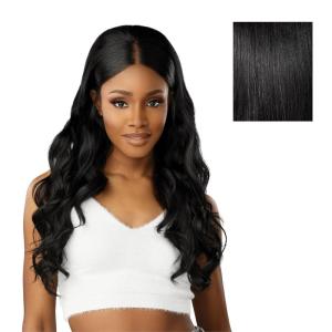 Sensationnel Dashly Lace Front Wig – Unit 50 Pre Teased Pouf Style Laceparting Ear to Ear Synthetic (1 JETBLACK)(1 JETBLACK)