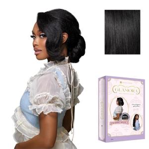 Sensationnel Glamora 360 Lace Wig – Classy Unit 1 Glueless Ready to Wear Synthetic Preplucked Hairline (BALAYAGEMOCHA)(1 JETBLACK)