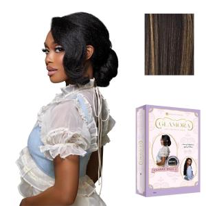 Sensationnel Glamora 360 Lace Wig – Classy Unit 1 Glueless Ready to Wear Synthetic Preplucked Hairline (BALAYAGEMOCHA)(BALAYAGEGOLD)