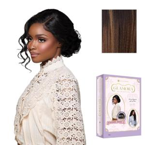 Sensationnel Glamora 360 Lace Wig – Classy Unit 2 Glueless Ready to Wear Synthetic Preplucked Hairline (2 DARKBROWN)(BALAYAGEHAZELNUT)
