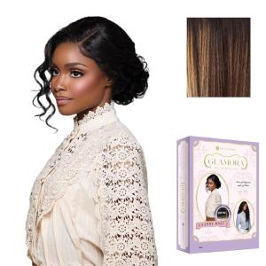 Sensationnel Glamora 360 Lace Wig – Classy Unit 2 Glueless Ready to Wear Synthetic Preplucked Hairline (2 DARKBROWN)(BALAYAGESUNKISSED)