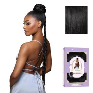 Sensationnel Glamora Glam Updo Hairpiece – Unit 4 Ready to Wear Synthetic Bun with Adjustable Drawstring Cap (1 JETBLACK)(1 JETBLACK)