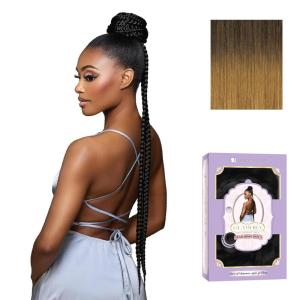 Sensationnel Glamora Glam Updo Hairpiece – Unit 4 Ready to Wear Synthetic Bun with Adjustable Drawstring Cap (1 JETBLACK)(SM2/27)