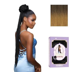 Sensationnel Glamora Glam Updo Hairpiece – Unit 5 Ready to Wear Synthetic Bun with Adjustable Drawstring Cap (1 JETBLACK)(SM2/27)