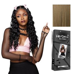 Sensationnel HexDoll 13X4 Lace Wig – Ember Lacefrontal Glueless Synthetic with Natural Density Preplucked Hairline (1 JETBLACK)(LIGHTASHBROWN)