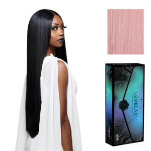 Sensationnel Lemelas Lace Wig – Lucina 5 Inch Deep Parting Glueless Ear to Ear Synthetic with Natural Density Preplucked Hairline (ASTRALBLACK)(ICYBLOOM)
