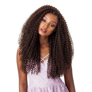 Sensationnel Lulutress Crochet Braiding Hair – 3X Water Wave 20 Inch Fully Folded Diy All Kanekalon Synthetic Locs Twists (1 pack, 1 JETBLACK)(2 DARKBROWN)