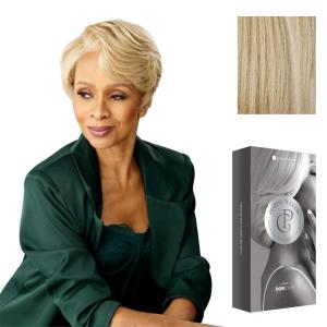 Sensationnel Platinum Glow 13X6 Wig – Beline Lacefrontal Glueless human hair blend Preplucked Hairline (1 JETBLACK)(LUXEBLONDE)
