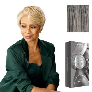 Sensationnel Platinum Glow 13X6 Wig – Beline Lacefrontal Glueless human hair blend Preplucked Hairline (1 JETBLACK)(SILVERSTORM)