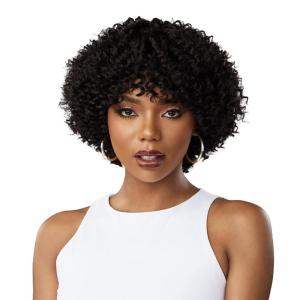 Sensationnel Rebold curly weave – water wave 9 3pcs human hair smooth, sleek soft texture hair for weaving and sew in styles (1 JETBLACK)(4 MEDBROWN)