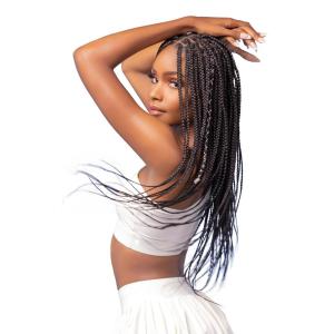 Sensationnel Ruwa prestretched braiding hair – 3x 48 inch water repellent kanekalon fast dry synthetic sports itch free (3 pack, 1 JETBLACK)(DKPURPLE)