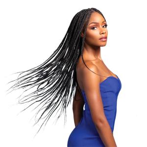 Sensationnel Ruwa prestretched braiding hair – 3x 54 inch water repellent kanekalon fast dry synthetic sports itch free (1 pack, 1 JETBLACK)(SM1B/30)