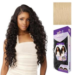 Sensationnel What Lace 13X6 Wig – Kelani Lacefrontal Hand Tied Glueless Synthetic with Natural Density Preplucked Hairline (1 JETBLACK)(BEIGEBLONDE)