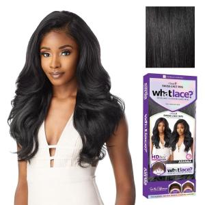 Sensationnel What Lace 13X6 Wigs – Adanna Lacefrontal Hand Tied Glueless Synthetic With Natural Density Preplucked Hairline (1 JETBLACK)(1 JETBLACK)
