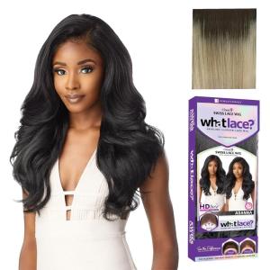 Sensationnel What Lace 13X6 Wigs – Adanna Lacefrontal Hand Tied Glueless Synthetic With Natural Density Preplucked Hairline (1 JETBLACK)(MP/CHAMPAGNE)