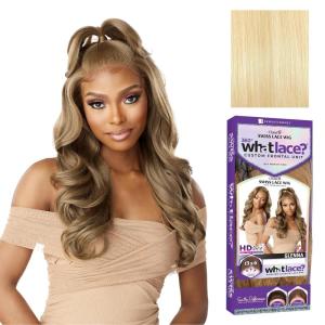 Sensationnel What Lace 13X6 Wigs – Glenna Lacefrontal Hand Tied Glueless Synthetic With Natural Density Preplucked Hairline (1 JETBLACK)(613 BLONDE)
