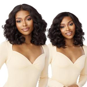 Sensationnel What Lace 13X6 Wigs – Samira Lacefrontal Hand Tied Glueless Synthetic With Natural Density Preplucked Hairline (1 JETBLACK)(LIGHTASHBROWN)