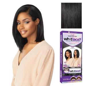 Sensationnel What Lace 13X6 Wigs – Tyrina Lacefrontal Hand Tied Glueless Synthetic With Natural Density Preplucked Hairline (1 JETBLACK)(1 JETBLACK)