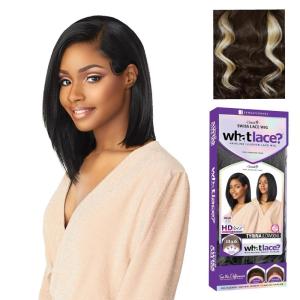 Sensationnel What Lace 13X6 Wigs – Tyrina Lacefrontal Hand Tied Glueless Synthetic With Natural Density Preplucked Hairline (1 JETBLACK)(MP/CARAMEL)