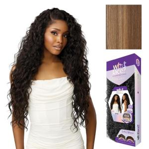 Sensationnel What Lace 13X6 Wigs – Zion Lacefrontal Hand Tied Glueless Synthetic with Natural Density Pretweezed Hairline (1 JETBLACK)(FLAMBOYAGEBLONDE)