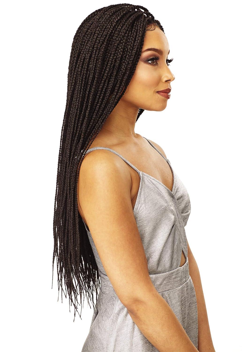 imageSensationnel Cloud9 4x4 Braided Wig Box Braid Small Hand Tied Swiss Multi Parting Lace 1 JETBLACK1 JETBLACK