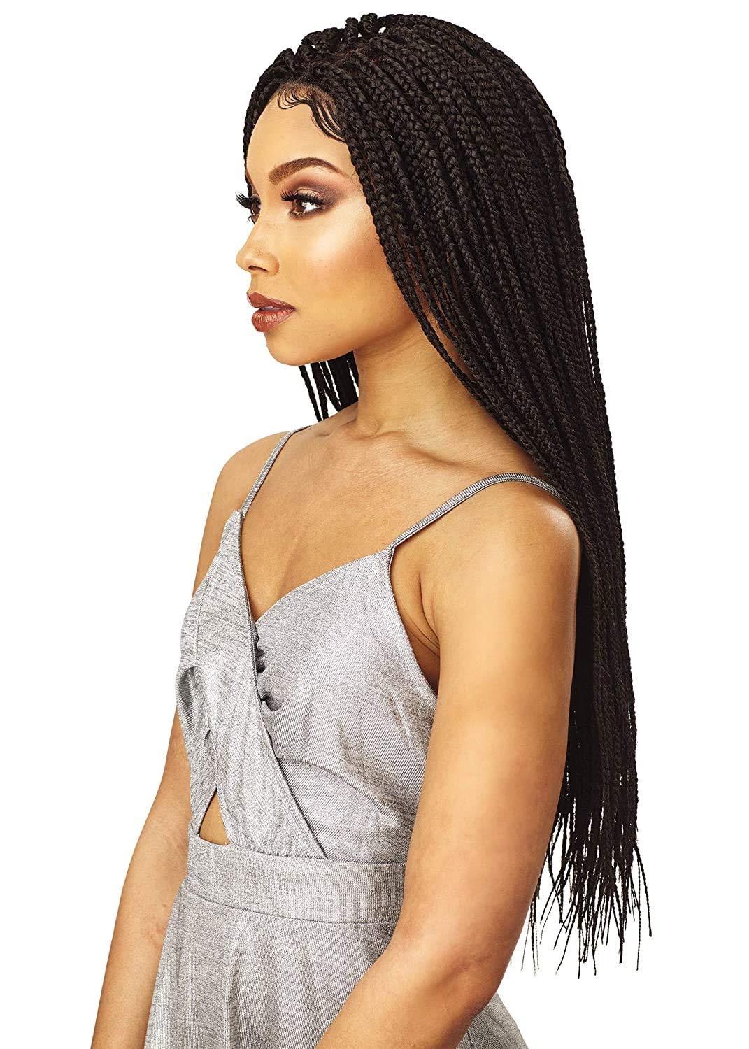 imageSensationnel Cloud9 4x4 Braided Wig Box Braid Small Hand Tied Swiss Multi Parting Lace 1 JETBLACKT1B27