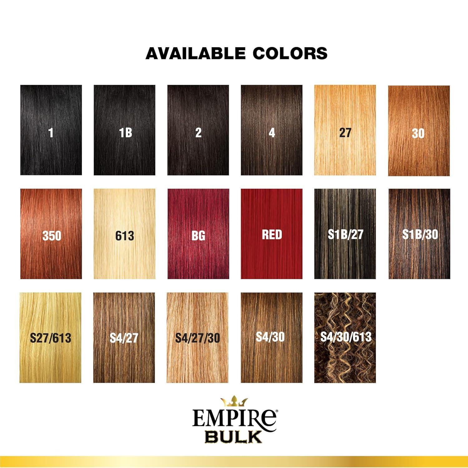 imageSensationnel Empire Bulk Braiding Body Wave Human Hair Braids for Knotless Boho Box or Curly Loose Wave Styles 14 inch 1 JETBLACK27 HONEYBLONDE