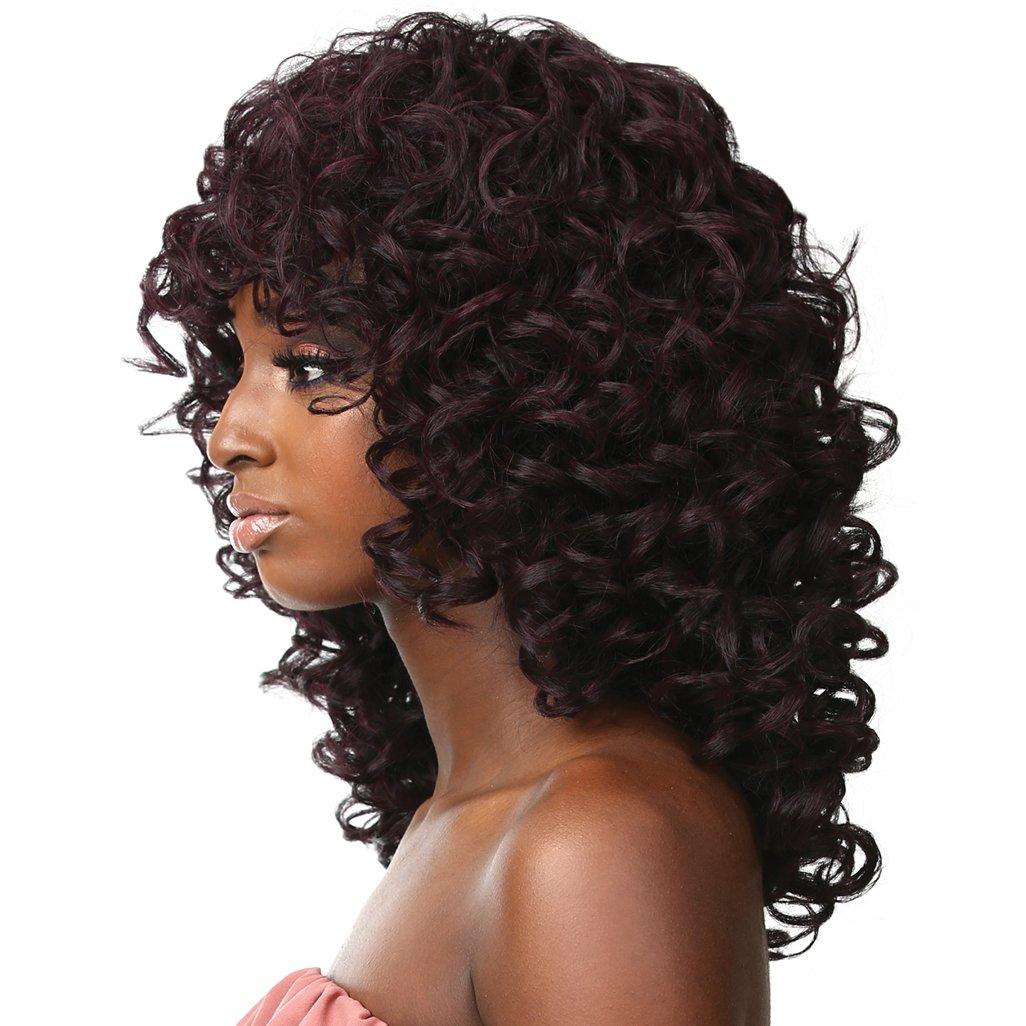 imageSensationnel Instant Fashion Wig Ifw Gigi Synthetic Quick On The Go Styling Comfort Pre Made Styled 1 JETBLACK2 DARKBROWN