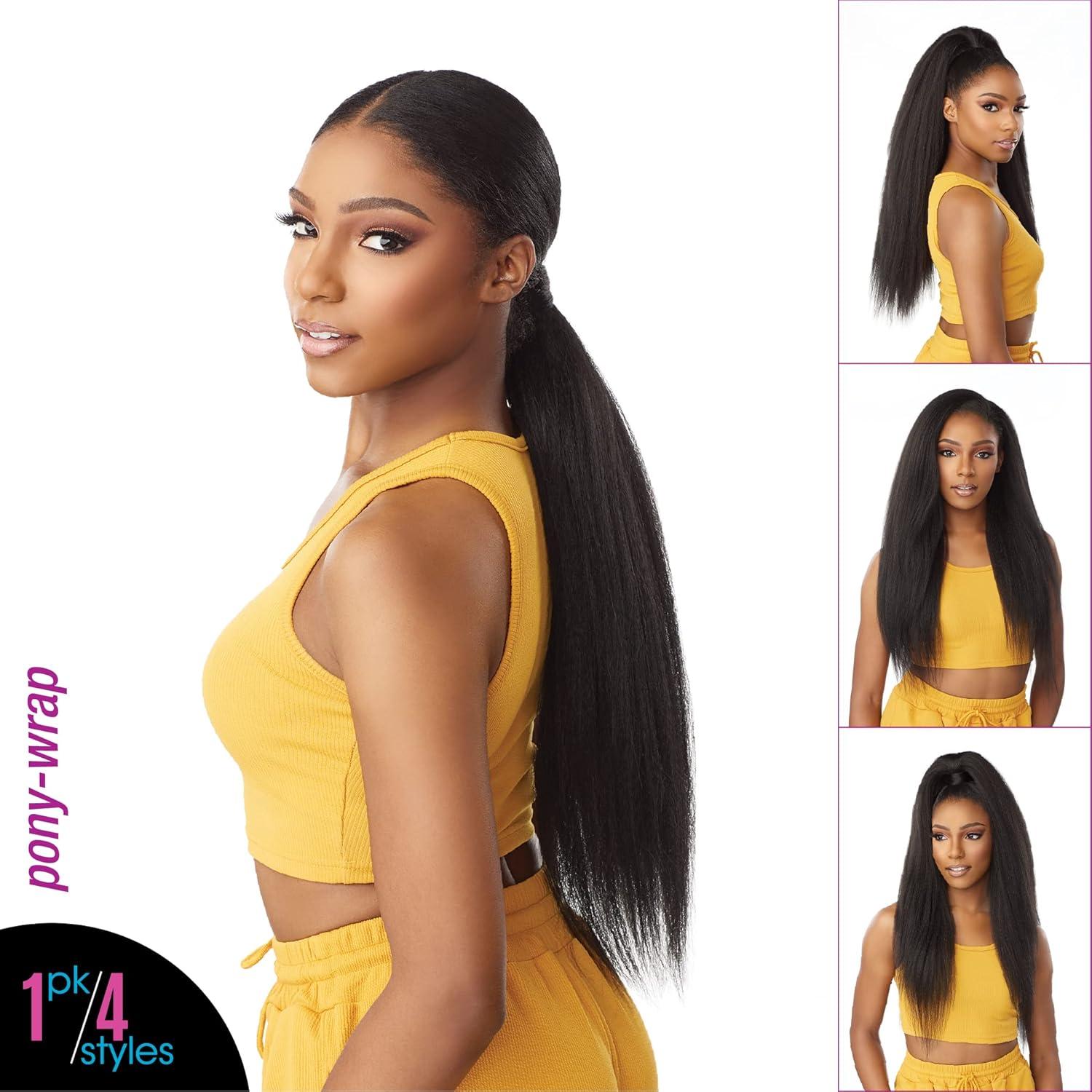 imageSensationnel Instant Updown Halfwig Pony Iud 17 4 Style in 1 Half Wig And Pony Drawstring 1 JETBLACKT2BG