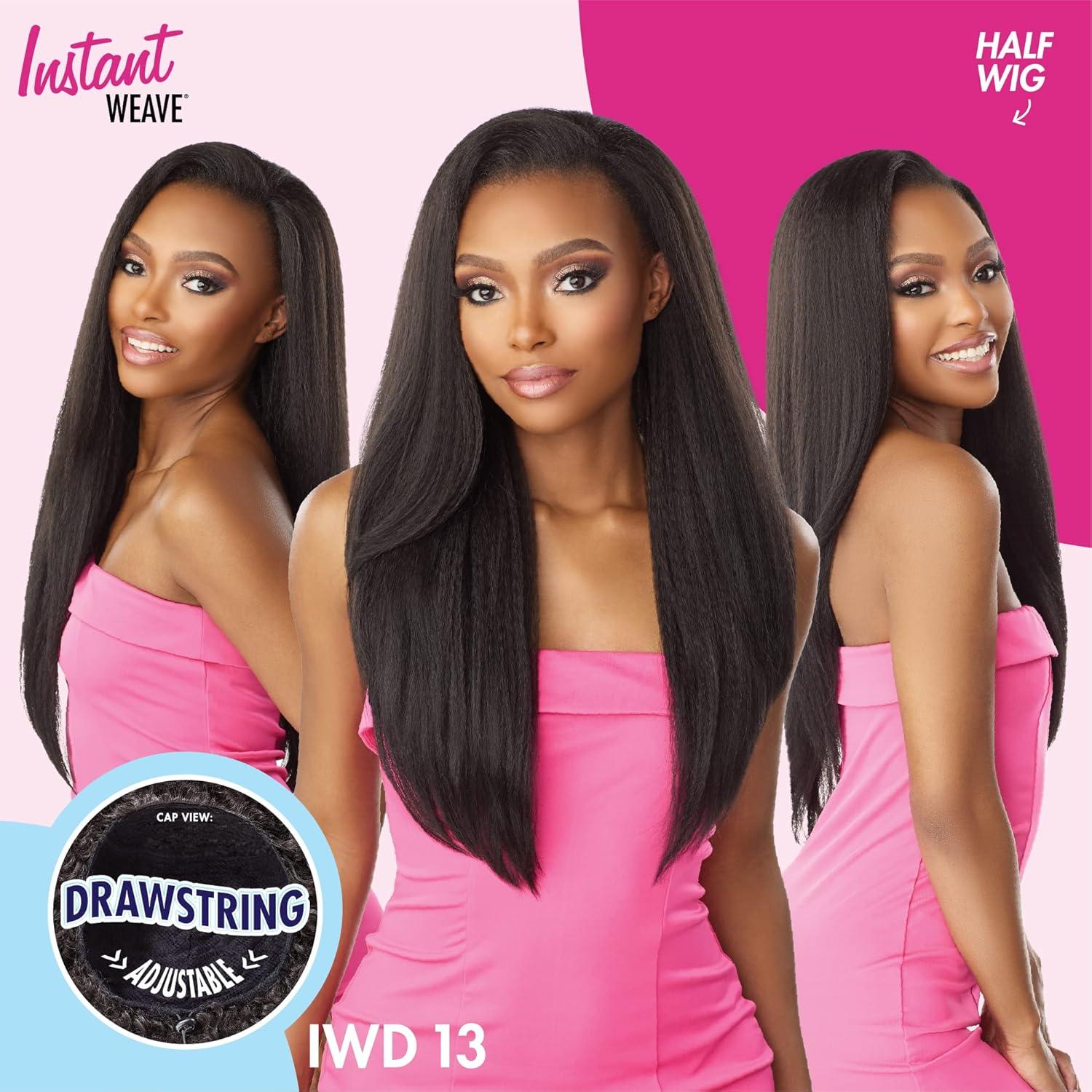 imageSensationnel Instant Weave Half Wig 13 Synthetic Blendwig Adjustable Drawstring for Seamless Hair Blending T2BGT2COPPER
