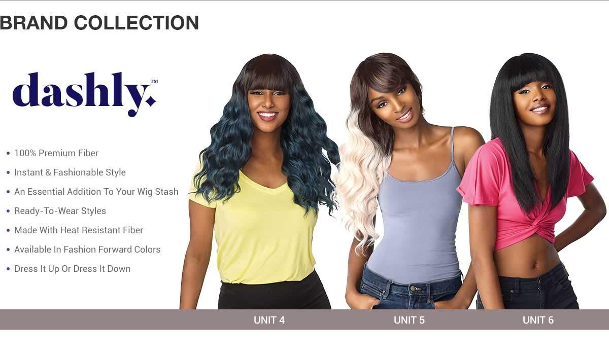 imageSensationnel Instant Weave Half Wig 8 Synthetic Blendwig Adjustable Drawstring for Seamless Hair Blending 1B OFFBLACK4 MEDBROWN