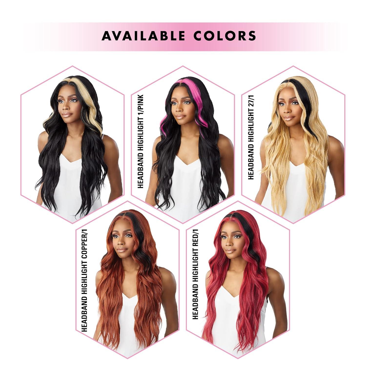 imageSensationnel Vice Lace Front Wigs Unit 12 5 Inch Deep Part Synthetic Preplucked Hairline HB1PINKT627613