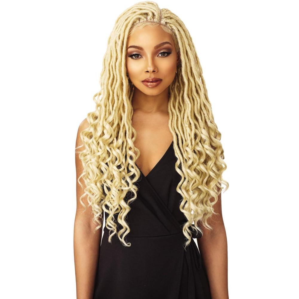 imageSensationnel Cloud9 4X4 Braided Wig Goddess Locs Hand Tied Swiss Lace Braided Wig With Large Parting Area 2 DARKBROWN2 DARKBROWN