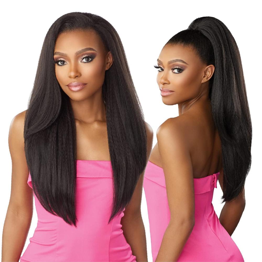 imageSensationnel Instant Weave Half Wig 13 Synthetic Blendwig Adjustable Drawstring for Seamless Hair Blending T2BGT2BG