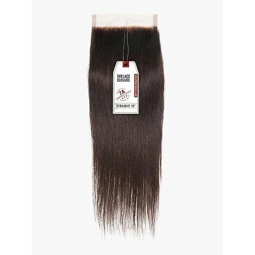 imageSensationnel bare and natural hair straight 5x5 closure unprocessed virgin humanhair bundles 10 NATURALNATURALBLACK