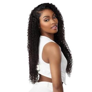 Sensationnel 13A 13X4 Lace Frontalwigs – Bohemian 20 Inch Human Hair 13A Unprocessed Glueless Straight Preplucked Hairline (NATURAL)(NATURAL/BLACK)