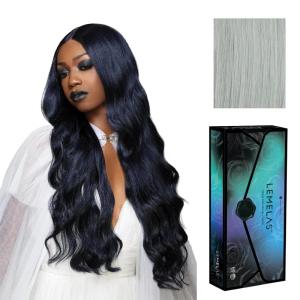 Sensationnel Lemelas Lace Wig – Velora 5 Inch Deep Parting Glueless Ear to Ear Synthetic with Natural Density Preplucked Hairline (ASTRALBLACK)(WINTERBREEZE)