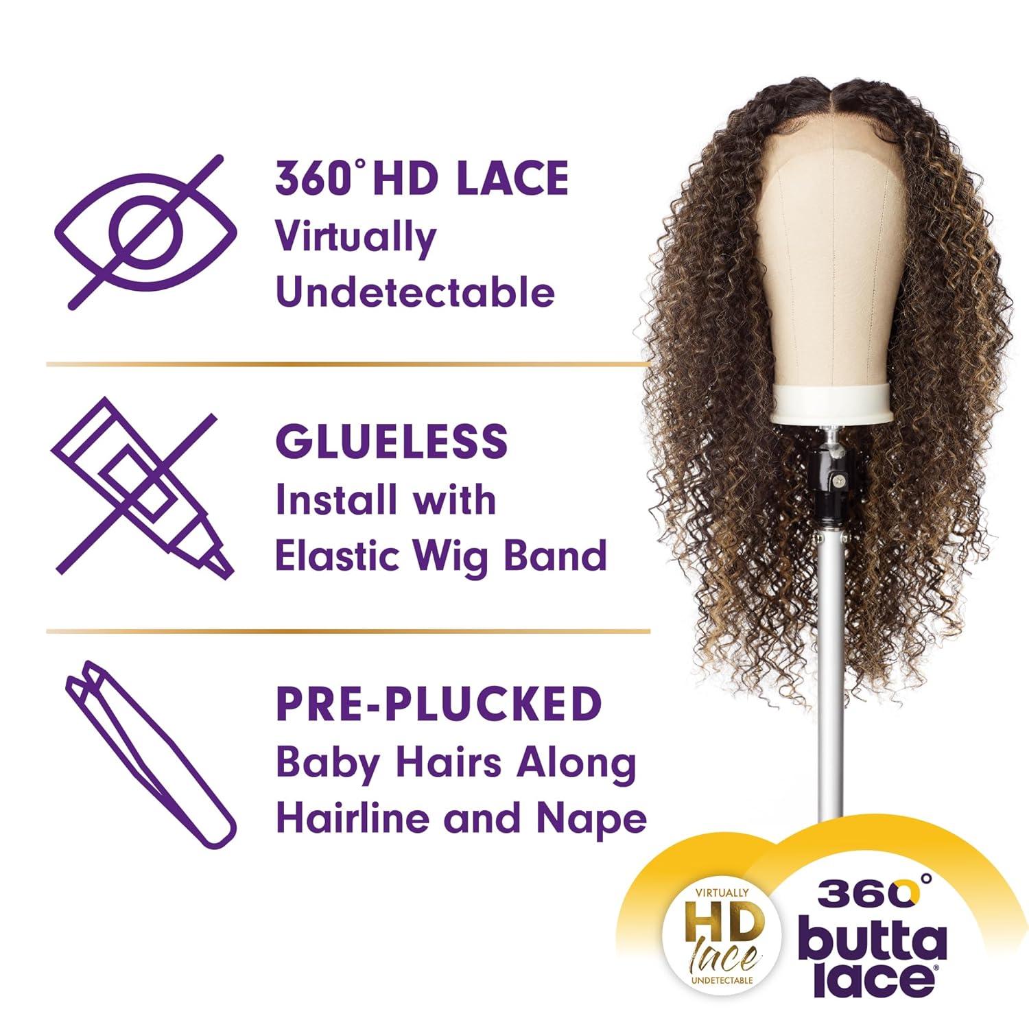imageSensationnel Butta 360 Lace Wigs Unit 6 Wider Parting 360 Degree Lace Glueless Synthetic Preplucked Hairline 1 JETBLACK1B OFFBLACK