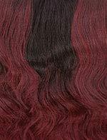 imageSensationnel Butta Lace Hhm Wigs Deep Wave 20 Inch Human Hair Blend Extra Wide 5 Inch Parting Preplucked Hairline Glueless Lacefront BALAYAGECARAMELMPWINE