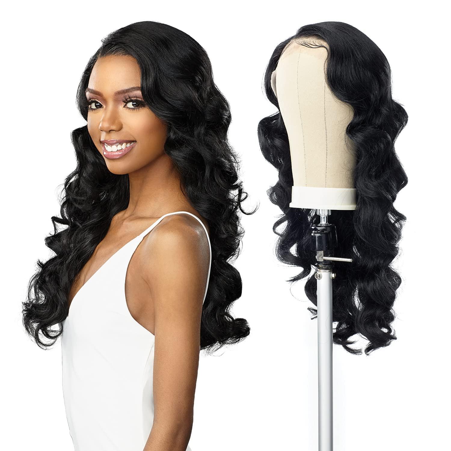 imageSensationnel Butta Lace Hhm Wigs Loose Deep 24 Inch Human Hair Blend Extra Wide 5 Inch Parting Preplucked Hairline Glueless Lacefront MPSANDYBLONDEMPSANDYBLONDE