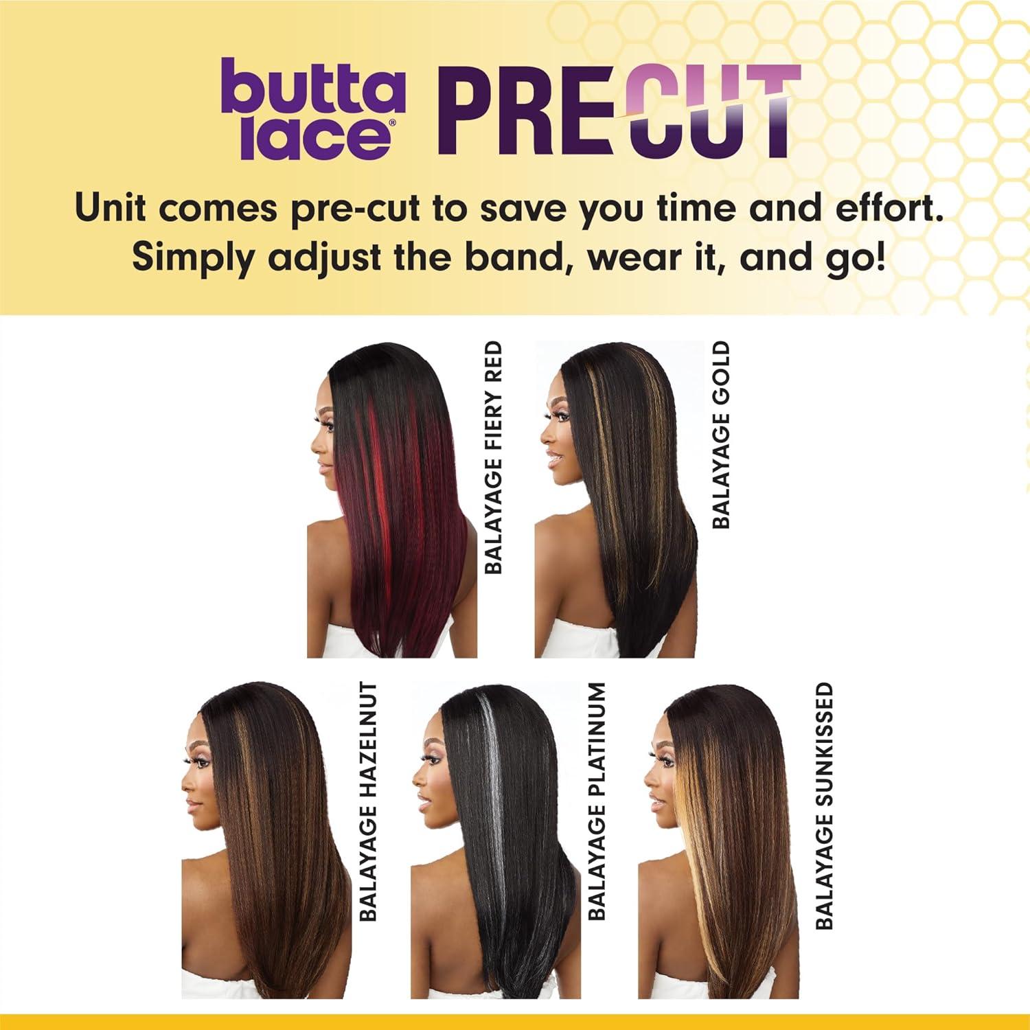 imageSensationnel Butta Lace Precut Wigs Unit 10 Glueless Extra Wide 5 Inch Deep Parting Synthetic Pre Tweezed Smaller Knot Hairline 1 JETBLACK2 DARKBROWN