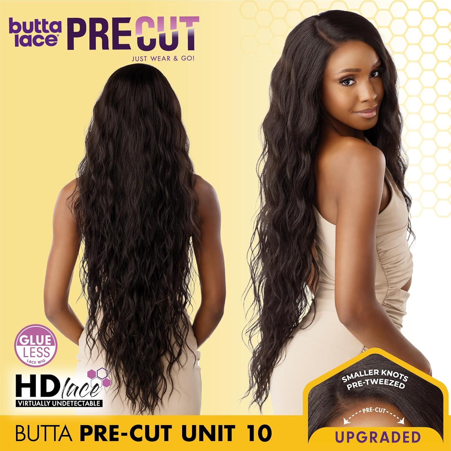 imageSensationnel Butta Lace Precut Wigs Unit 10 Glueless Extra Wide 5 Inch Deep Parting Synthetic Pre Tweezed Smaller Knot Hairline 1 JETBLACKBALAYAGEPLATINUM